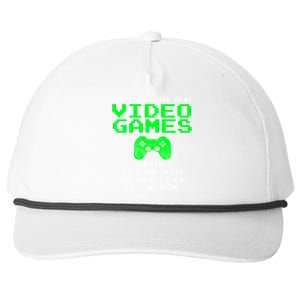 I Don't Always Play Video Games Funny Gift And Gaming Gift Snapback Five-Panel Rope Hat