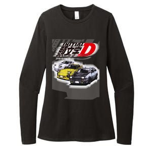 Initial D Ae86 &Amp; Rx7 Sketch Womens CVC Long Sleeve Shirt