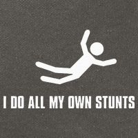 I Do All My Own Stunts Dark Adult And Cotton Canvas Backpack