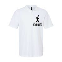 I Do All My Own Stunts Injury Knee Surgery Recovery Softstyle Adult Sport Polo