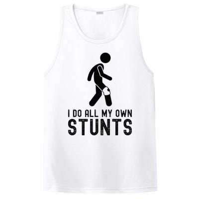 I Do All My Own Stunts Injury Knee Surgery Recovery PosiCharge Competitor Tank