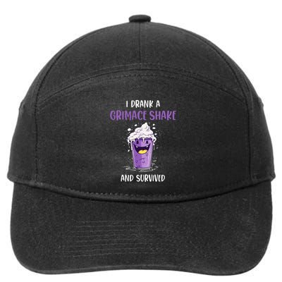 I drank a grimace shake and survived  7-Panel Snapback Hat