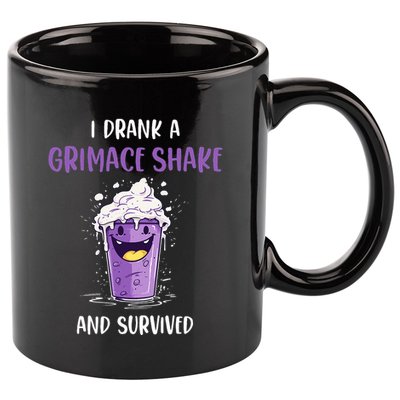 I drank a grimace shake and survived  11oz C Handle Ceramic Mug