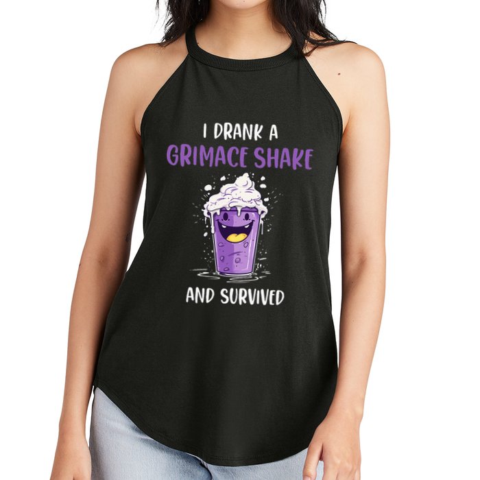 I drank a grimace shake and survived  Women's Perfect Tri Rocker Tank
