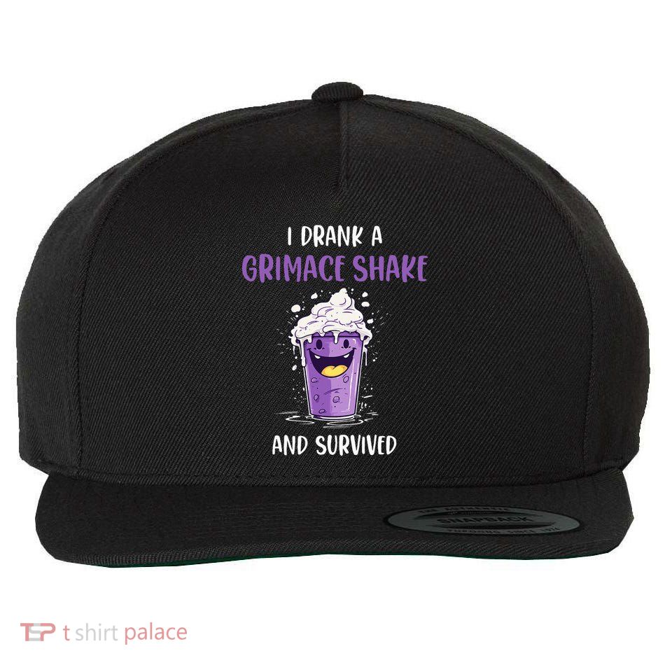 I drank a grimace shake and survived  Wool Snapback Cap