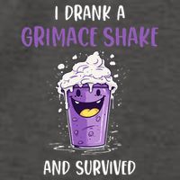 I drank a grimace shake and survived  Vector Backpack