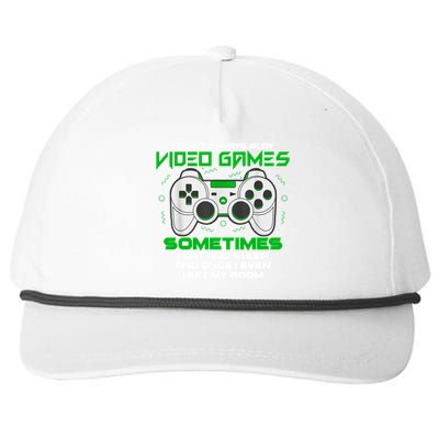 I Dont Always Play Video Games Gaming Humor Funny Gamer Snapback Five-Panel Rope Hat