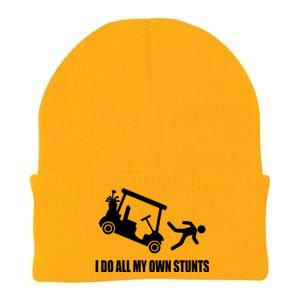 I Do All My Own Stunts Funny Golfer Knit Cap Winter Beanie