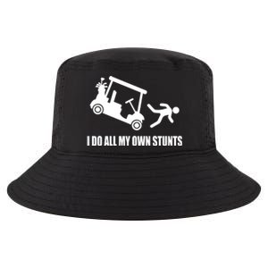 I Do All My Own Stunts Funny Golfer Cool Comfort Performance Bucket Hat