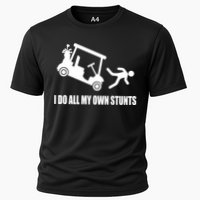 I Do All My Own Stunts Funny Golfer Performance Shirt