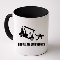 I Do All My Own Stunts Funny Golfer Mug