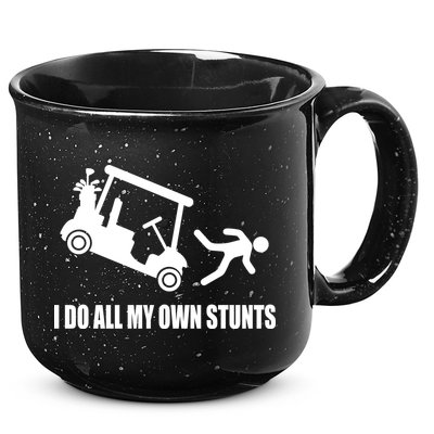 I Do All My Own Stunts Funny Golfer 15oz Campfire Ceramic Mug