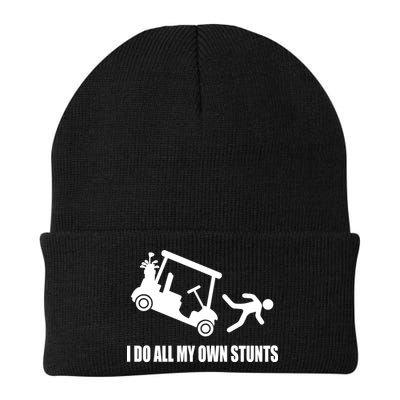I Do All My Own Stunts Funny Golfer Beanie