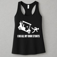 I Do All My Own Stunts Funny Golfer Womens Tank Top