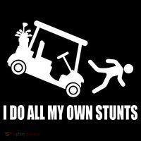 I Do All My Own Stunts Funny Golfer Pom Pom 12in Knit Beanie