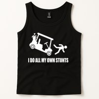 I Do All My Own Stunts Funny Golfer Tank Top
