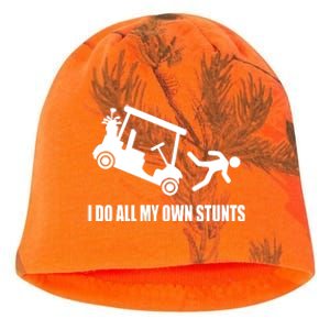 I Do All My Own Stunts Funny Golfer Kati - Camo Knit Beanie