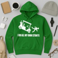I Do All My Own Stunts Funny Golfer Hoodie