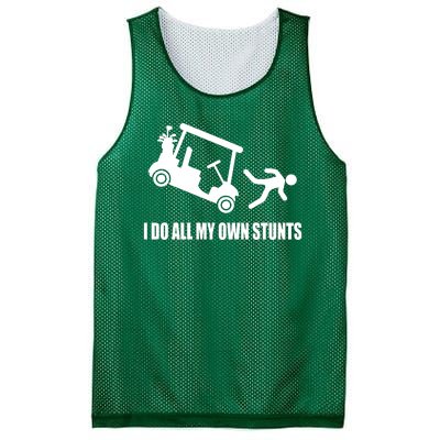 I Do All My Own Stunts Funny Golfer Mesh Reversible Basketball Jersey Tank