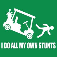 I Do All My Own Stunts Funny Golfer Premium T-Shirt