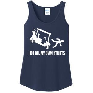 I Do All My Own Stunts Funny Golfer Ladies Essential Tank