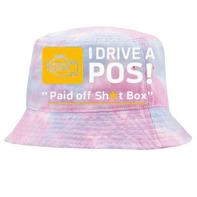 I Drive A Pos Paid Off Sht Box Tie-Dyed Bucket Hat