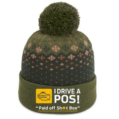 I Drive A Pos Paid Off Sht Box The Baniff Cuffed Pom Beanie