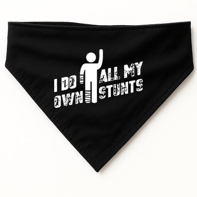 I Do All My Own Stunts USA-Made Doggie Bandana