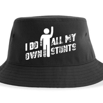 I Do All My Own Stunts Sustainable Bucket Hat