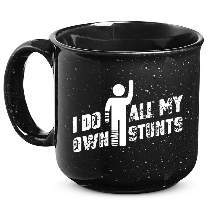 I Do All My Own Stunts 15oz Campfire Ceramic Mug