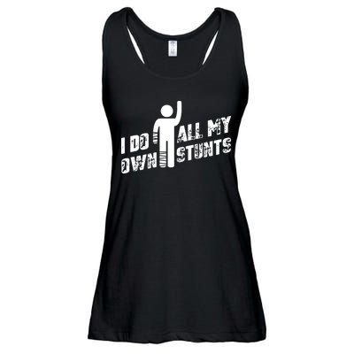 I Do All My Own Stunts Ladies Essential Flowy Tank