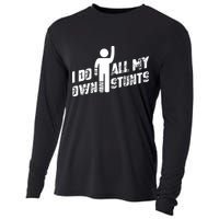 I Do All My Own Stunts Cooling Performance Long Sleeve Crew