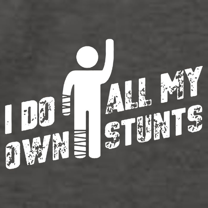 I Do All My Own Stunts Vector Backpack