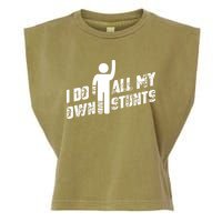 I Do All My Own Stunts Garment-Dyed Women's Muscle Tee