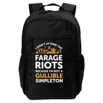 I didn’t attend the Farage Riots Backpack