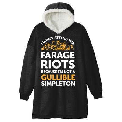 I didn’t attend the Farage Riots Hooded Wearable Blanket