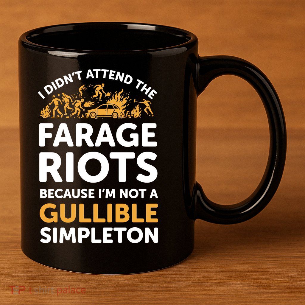 I didn’t attend the Farage Riots 11oz C Handle Ceramic Mug