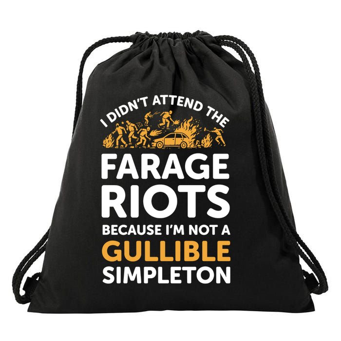 I didn’t attend the Farage Riots Drawstring Bag