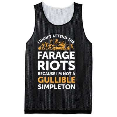 I didn’t attend the Farage Riots Mesh Reversible Basketball Jersey Tank