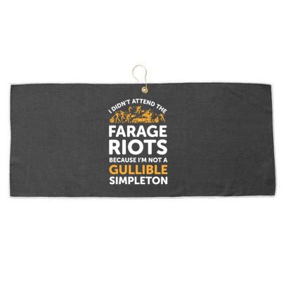 I didn’t attend the Farage Riots Large Microfiber Waffle Golf Towel