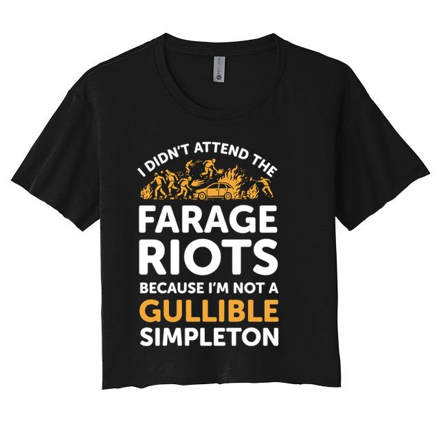 I didn’t attend the Farage Riots Crop Top