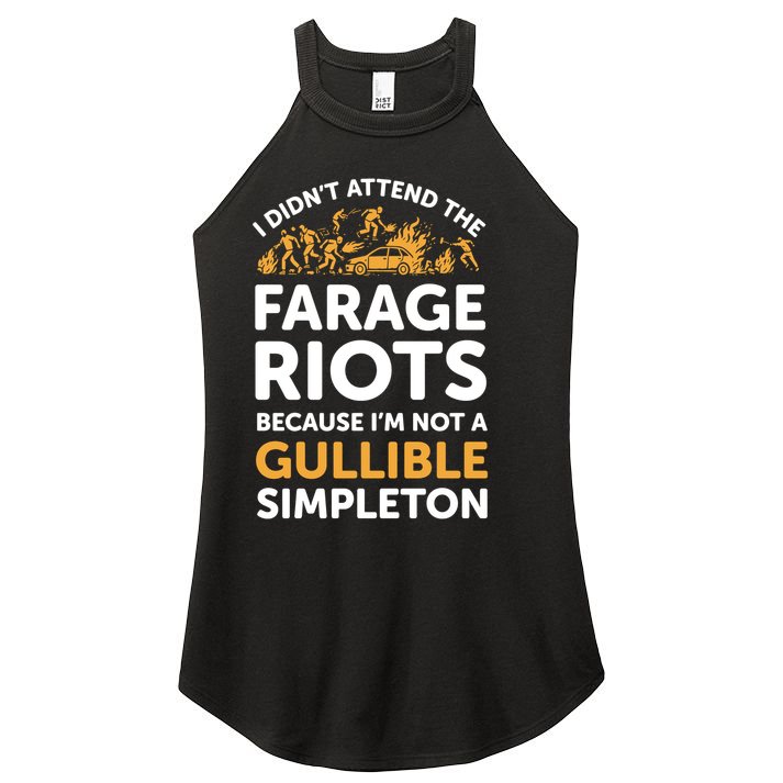 I didn’t attend the Farage Riots Women's Perfect Tri Rocker Tank