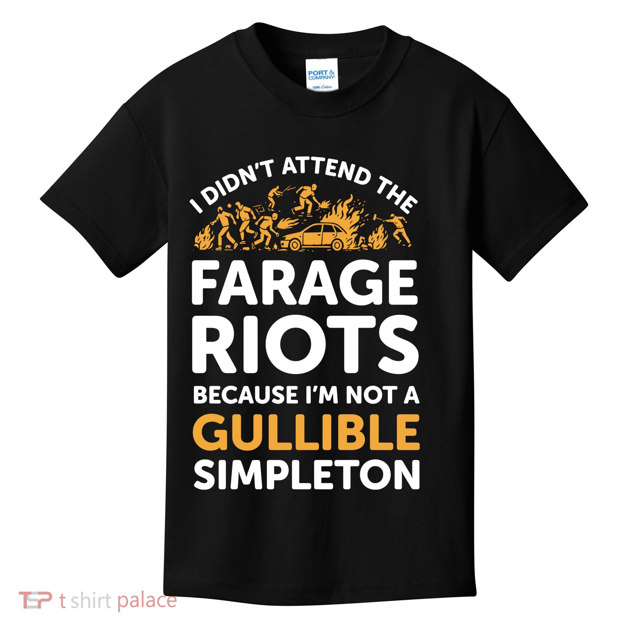 I didn’t attend the Farage Riots Kids T-Shirt