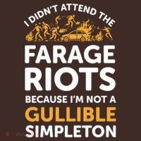 I didn’t attend the Farage Riots Short Acrylic Beanie