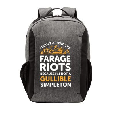 I didn’t attend the Farage Riots Vector Backpack