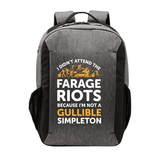 I didn’t attend the Farage Riots Vector Backpack