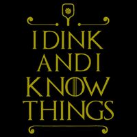 I Dink And I Know Things Funny Pickleball Drawstring Bag