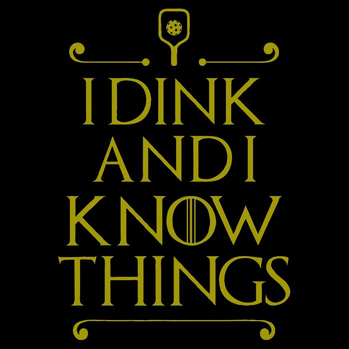 I Dink And I Know Things Funny Pickleball Drawstring Bag