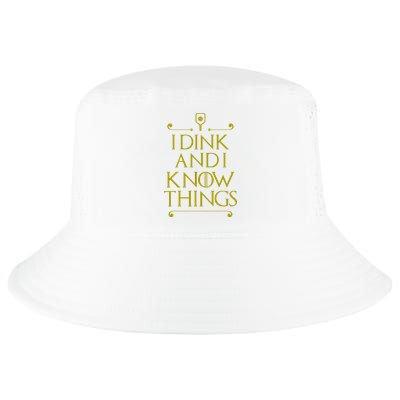 I Dink And I Know Things Funny Pickleball Cool Comfort Performance Bucket Hat