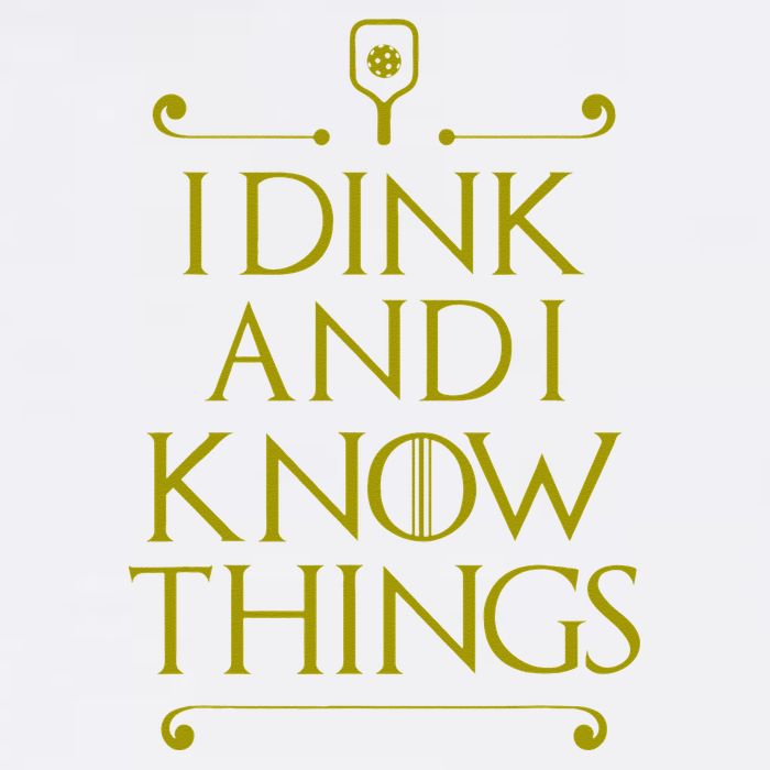 I Dink And I Know Things Funny Pickleball Cool Comfort Performance Bucket Hat